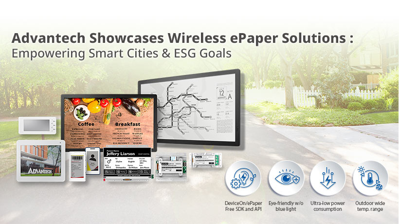 Advantech Unveils ePaper for Smarter, Sustainable Cities